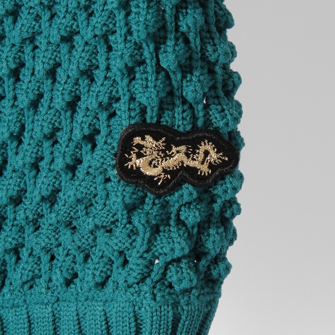 【COMING SOON】WLC ワッフルシアーニットカーディガン 詳細画像 グリーン 2