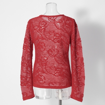 【COMING SOON】WLC ブークレー柄ニット 詳細画像