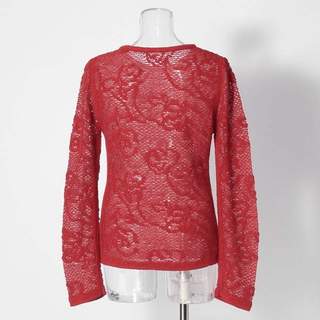 【COMING SOON】WLC ブークレー柄ニット 詳細画像 レッド 3