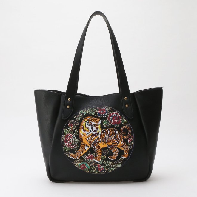 【ポイント10倍】Tiger Tote bag 詳細画像 ブラック 1