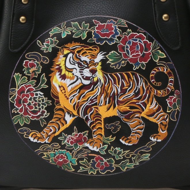 【ポイント10倍】Tiger Tote bag 詳細画像 ブラック 6