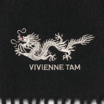 Stole with dragon embroidery ストール 詳細画像