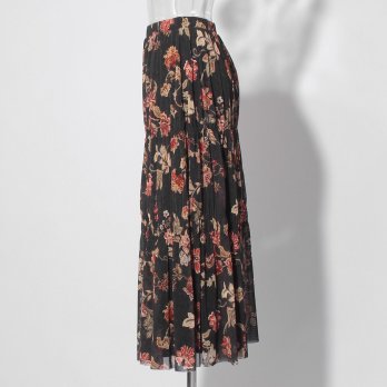 【COMING SOON】Vintage flower dantsu print netting スカート 詳細画像