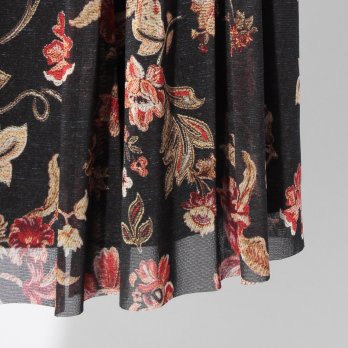 【COMING SOON】Vintage flower dantsu print netting スカート 詳細画像