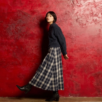 【COMING SOON】WL チェックタックスカート 詳細画像