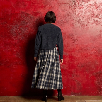 【COMING SOON】WL チェックタックスカート 詳細画像