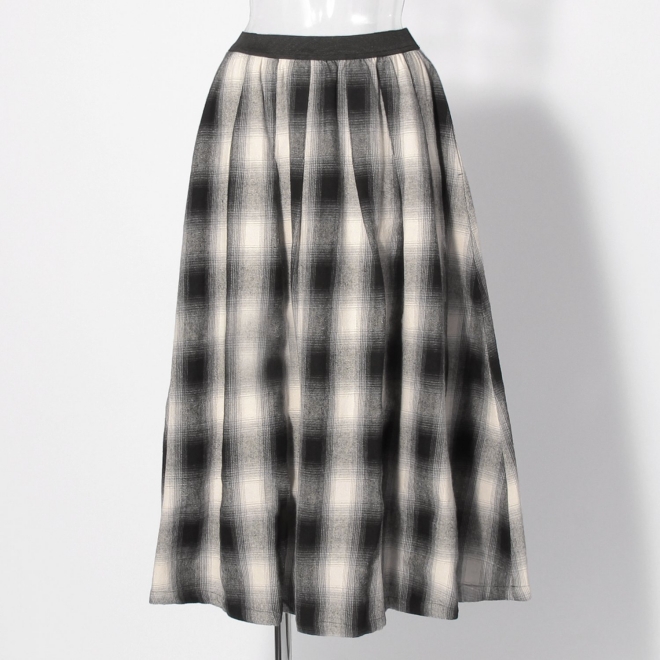 【COMING SOON】WL チェックタックスカート 詳細画像 ブラック 5