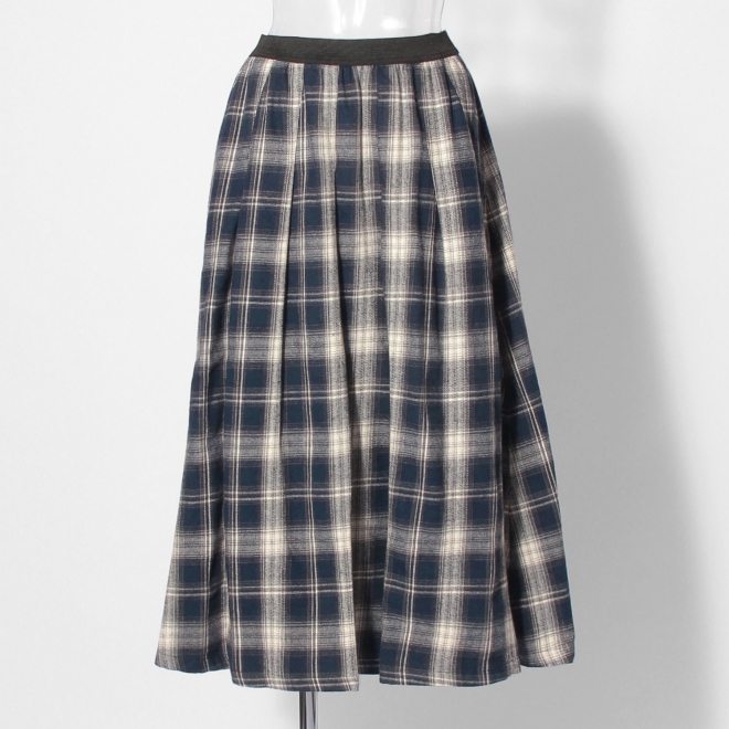 【COMING SOON】WL チェックタックスカート 詳細画像 ライトブルー 5