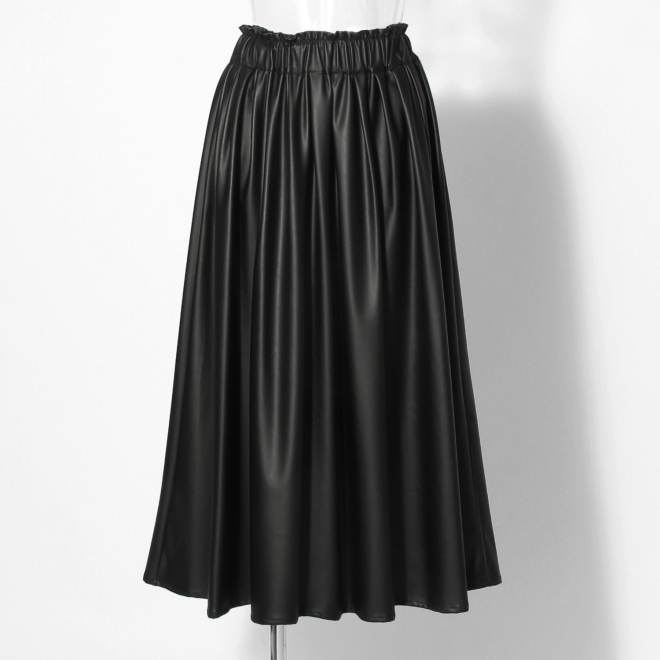 【COMING SOON】WL 合皮スカート 詳細画像 ブラック 5