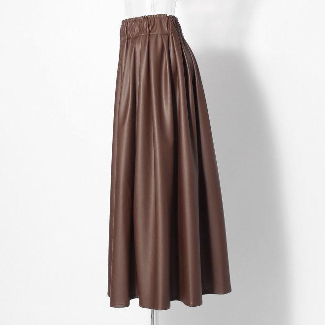 【COMING SOON】WL 合皮スカート 詳細画像 ブラウン 2