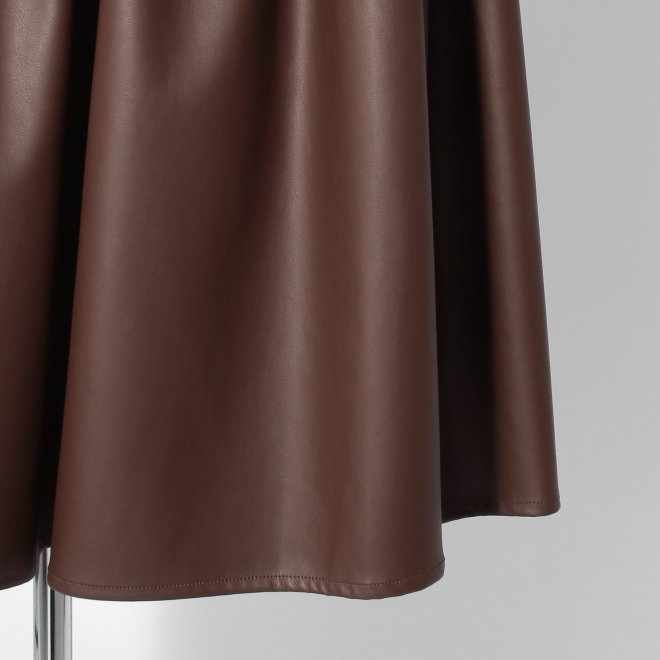 【COMING SOON】WL 合皮スカート 詳細画像 ブラウン 5