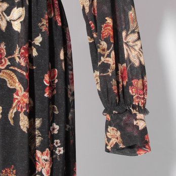 【COMING SOON】Vintage flower dantsu print netting ドレス 詳細画像