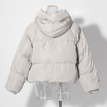 【COMING SOON】WL プリーツレイヤードフードピュアダウン コート 詳細画像