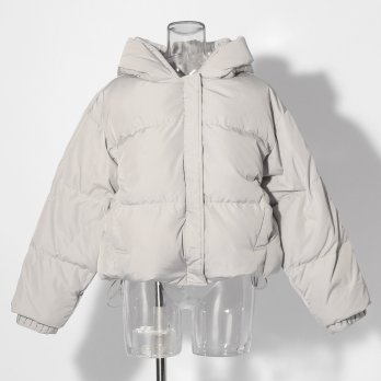 【COMING SOON】WL プリーツレイヤードフードピュアダウン コート 詳細画像