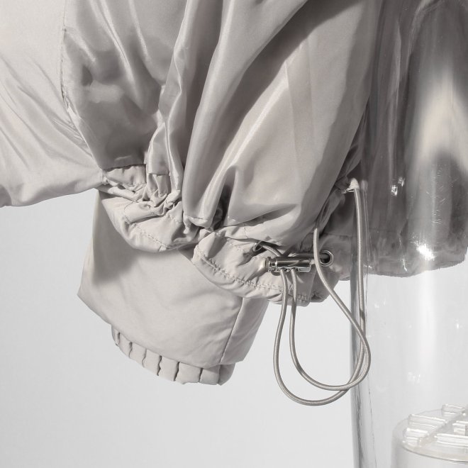 【COMING SOON】WL プリーツレイヤードフードピュアダウン コート 詳細画像 ライトグレー 6