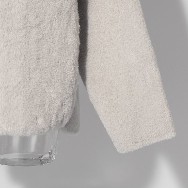 【COMING SOON】WLC エコファー×ムートン コート 詳細画像 ライトグレー 5