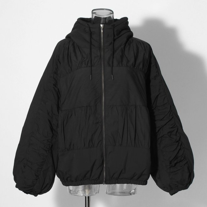 【COMING SOON】WLC ティアードギャザーピュアダウン コート 詳細画像 ブラック 1