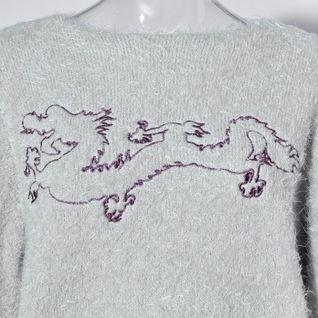 【COMING SOON】WLC ドラゴンダブルフェイスシャギー ニット 詳細画像