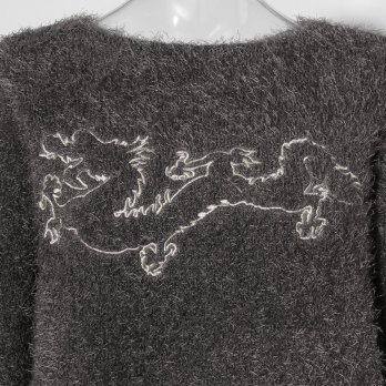 【COMING SOON】WLC ドラゴンダブルフェイスシャギー ニット 詳細画像