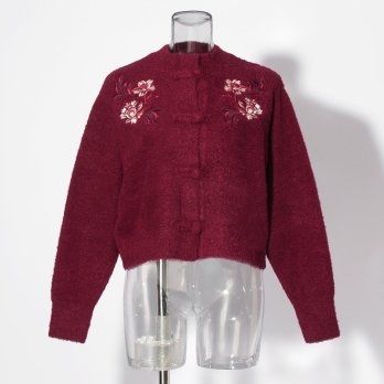 【COMING SOON】Flower embroidery Knit 詳細画像