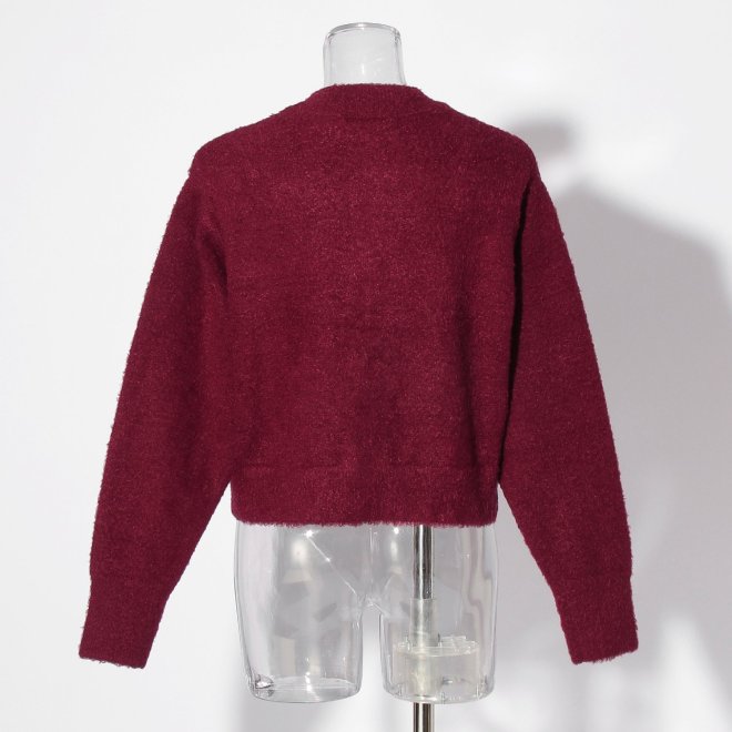 【COMING SOON】Flower embroidery Knit 詳細画像 レッド 3