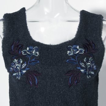 【COMING SOON】Flower embroidery Knit 詳細画像