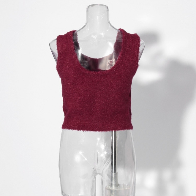 Flower embroidery Knit 詳細画像 レッド 7