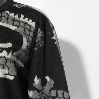 【COMING SOON】Dragon jacquard+Tulle knit 詳細画像