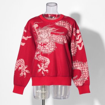 【COMING SOON】Dragon jacquard+Tulle knit 詳細画像
