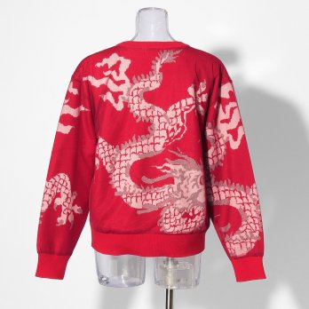【COMING SOON】Dragon jacquard+Tulle knit 詳細画像