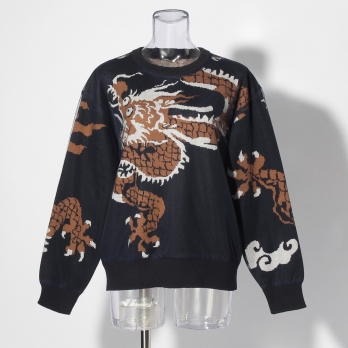Dragon jacquard+Tulle knit 詳細画像