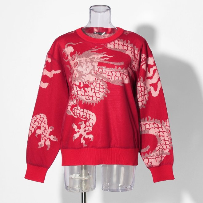 【COMING SOON】Dragon jacquard+Tulle knit