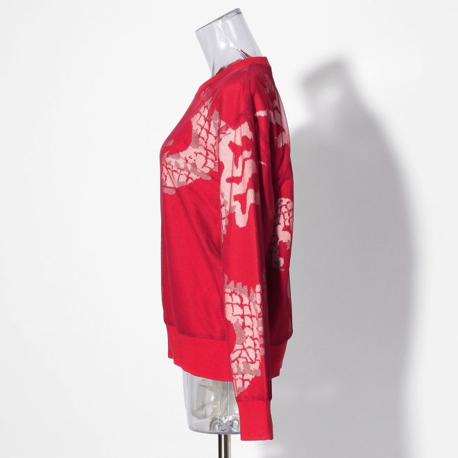 【COMING SOON】Dragon jacquard+Tulle knit 詳細画像 レッド 2