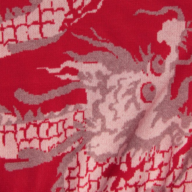 【COMING SOON】Dragon jacquard+Tulle knit 詳細画像 レッド 6