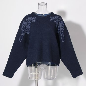 【COMING SOON】WL ウールブレンドダブルフェイス ニット