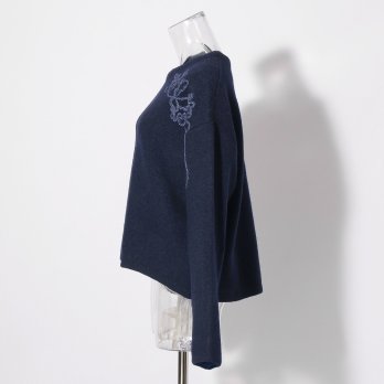 【COMING SOON】WL ウールブレンドダブルフェイス ニット 詳細画像