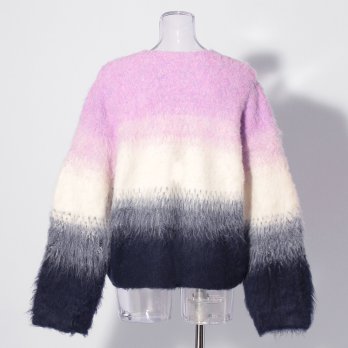 【COMING SOON】WLC ウールブラッシュグラデーション ニット 詳細画像