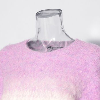 【COMING SOON】WLC ウールブラッシュグラデーション ニット 詳細画像