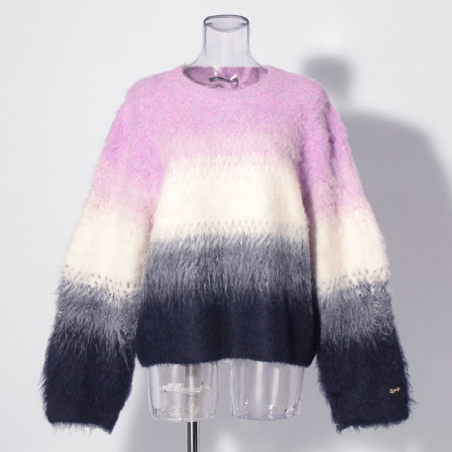 【COMING SOON】WLC ウールブラッシュグラデーション ニット 詳細画像 ライトピンク 1