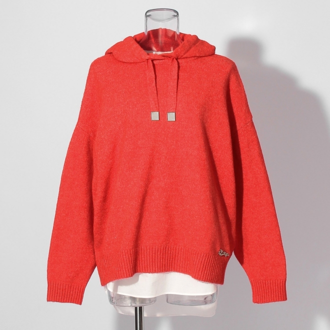 【COMING SOON】WLC インナーセットフードニット プルオーバー 詳細画像 レッド 5