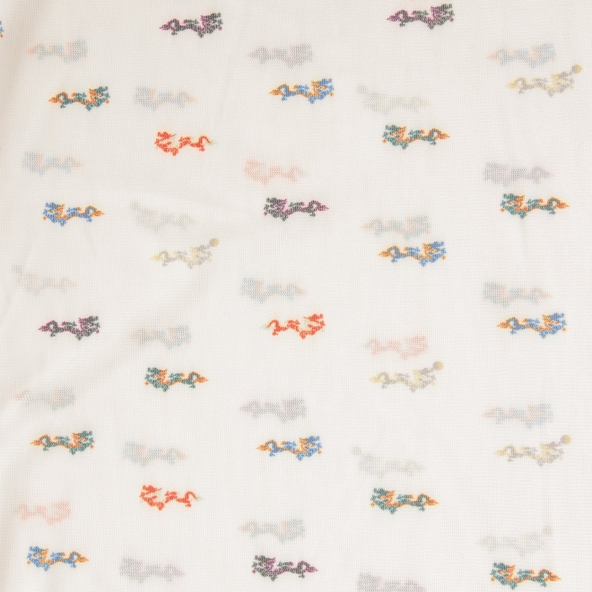 【まとう化粧品 HADA WEAR】TULLE HIGH NECK ブラウス 詳細画像 白系マルチ 7