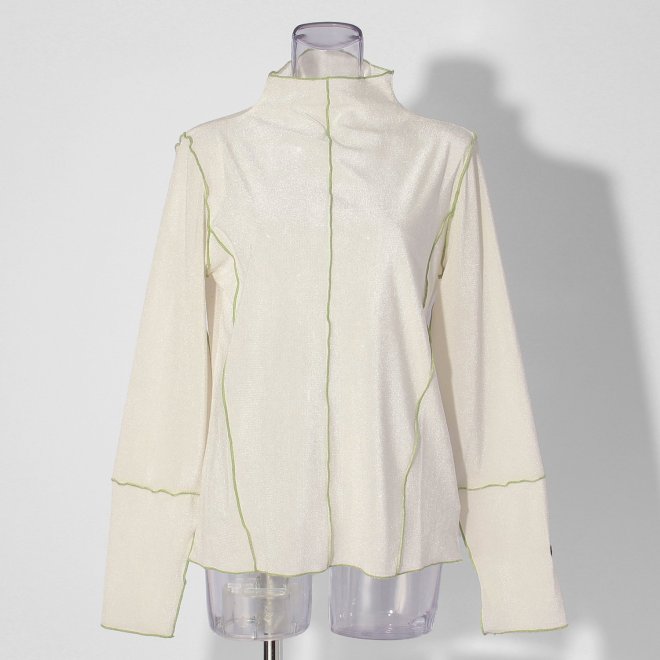 【COMING SOON】WLC メッシュベロアスキントップス 詳細画像 ホワイト 1