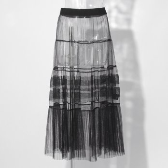 【COMING SOON】WLC チュール&times;サテンレイヤードスカート 詳細画像