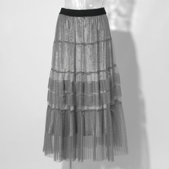 【COMING SOON】WLC チュール&times;サテンレイヤードスカート 詳細画像