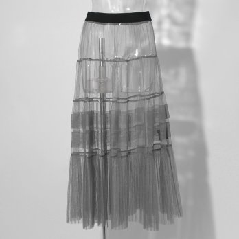 【COMING SOON】WLC チュール&times;サテンレイヤードスカート 詳細画像