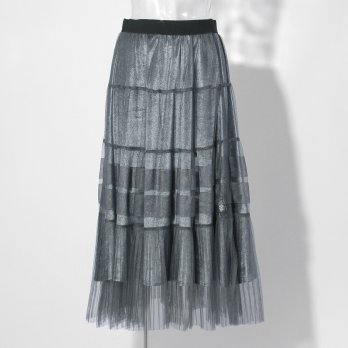 【COMING SOON】WLC チュール&times;サテンレイヤードスカート 詳細画像