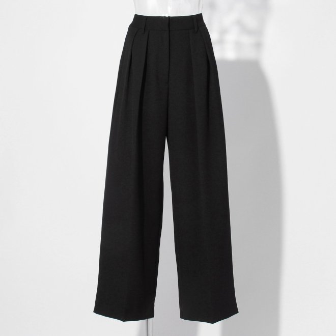 【COMING SOON】WL ツイルストレッチワイド パンツ 詳細画像 ブラック 1