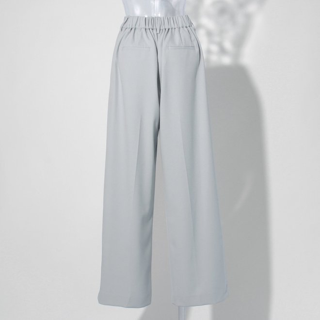 【COMING SOON】WL ツイルストレッチワイド パンツ 詳細画像 ライトグレー 3