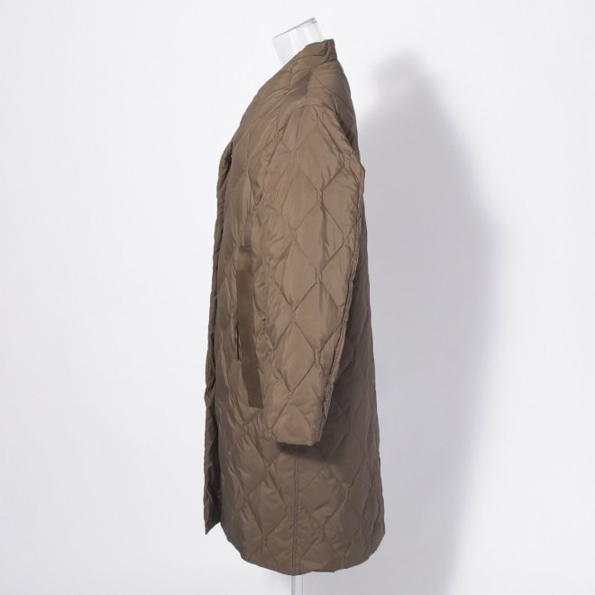 【COMING SOON】WL グロスナイロンカルマネックダウン コート 詳細画像 ブラウン 2