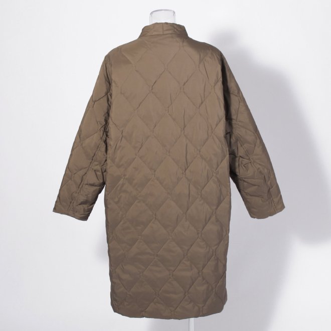 【COMING SOON】WL グロスナイロンカルマネックダウン コート 詳細画像 ブラウン 3